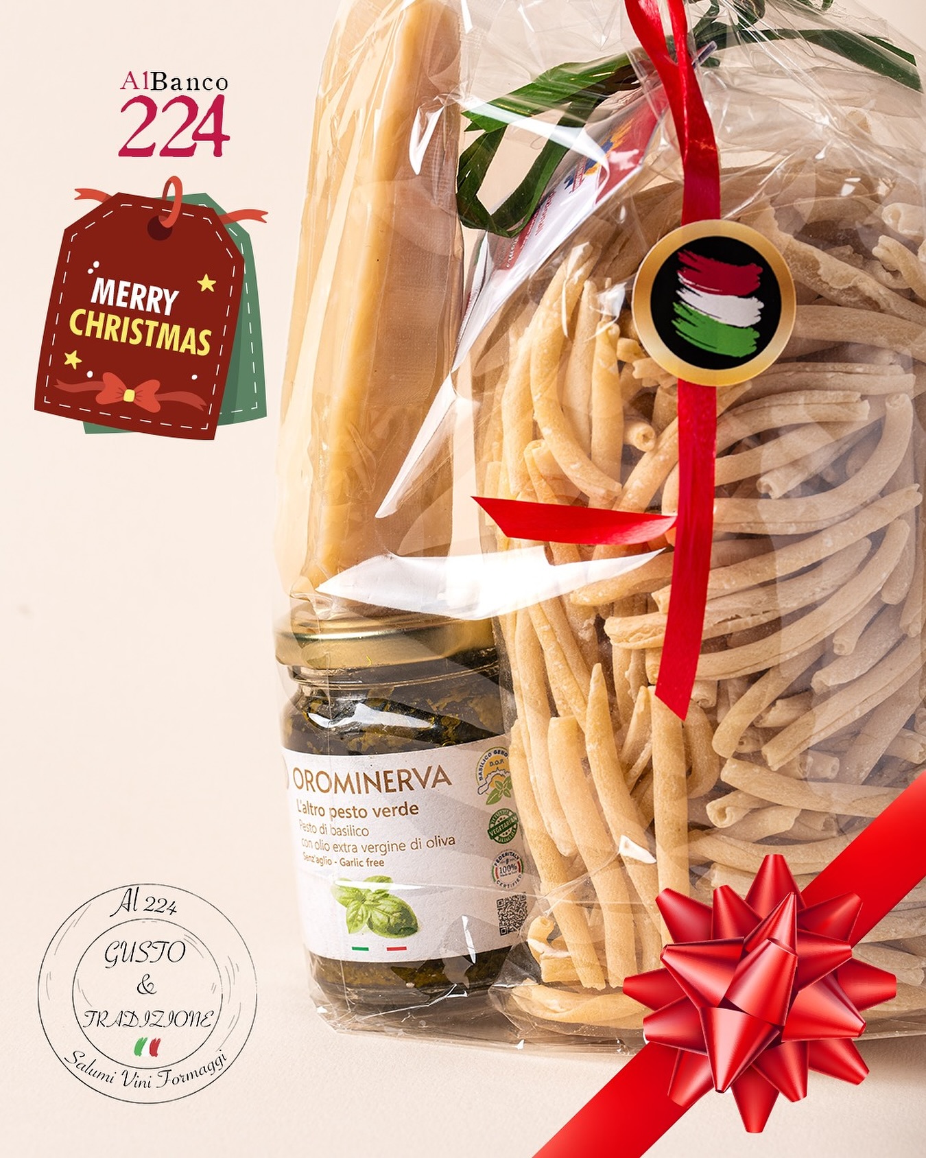 🎁 The perfect gift idea does exist!
Surprise your loved ones with our BOX AL224 – “Basil Scent” Tasting Box 🇮🇹
Handcrafted pasta, fragrant basil pesto, and 30-month aged Parmigiano Reggiano — all the authentic taste of Italy in one elegant box.
Perfect as a gift… or to treat yourself to a special moment 💚
👉 Discover it now on our shop!  https://www.gustoetradizione.shop/product/box-al224-degustazione-profumo-di-basilico/
#giftIdea #ItalianFlavors #tastingbox #pesto #ParmigianoReggiano