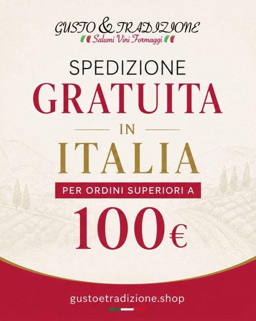 Il gusto autentico arriva direttamente a casa tua 🇮🇹
Spedizione gratuita in Italia per ordini superiori a 100€ su gustoetradizione.shop
#GustoETradizione #EccellenzeItaliane #SpedizioneGratuita